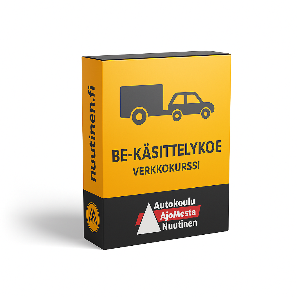 BE-käsittelykoe verkkokurssi – Autokoulu AjoMesta Nuutinen