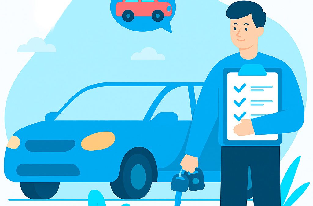 Opetuslupaopettaja ja oppilas riskientunnistamiskoulutuksessa – harjoitellaan liikenteen riskitilanteiden hallintaa ennen ajokoetta