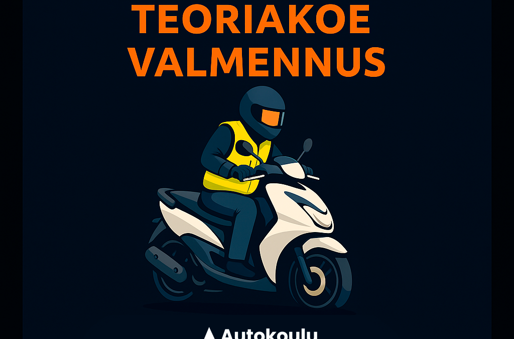 Mopokortin teoriakoevalmennus – verkkokurssi, jolla läpäiset teoriakokeen kerralla.