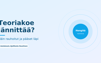 Teoriakoe jännittää? Näin rauhoitut ja pääset läpi