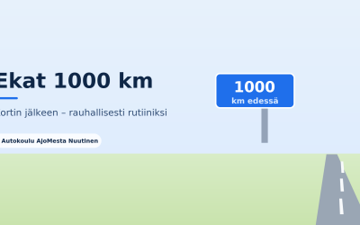 Ekat 1000 km kortin jälkeen – näin pysyt rauhallisena ja turvassa