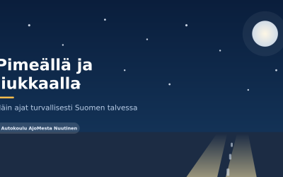 Pimeällä ja liukkaalla ajaminen – näin ajat turvallisesti Suomen talvessa