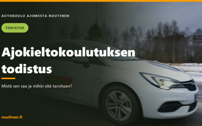 Ajokieltokoulutuksen todistus – mihin sitä tarvitaan ja mistä sen saa?