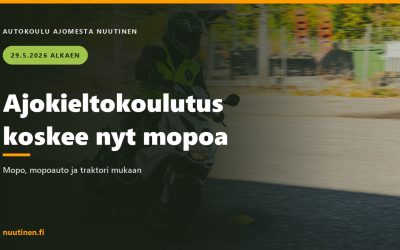 Ajokieltokoulutus koskee nyt myös mopoa ja mopoautoa