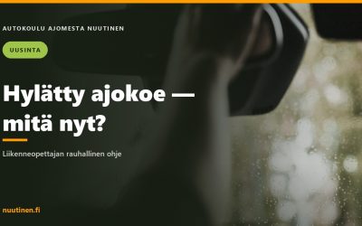 Hylätty ajokoe – mitä tehdä seuraavaksi