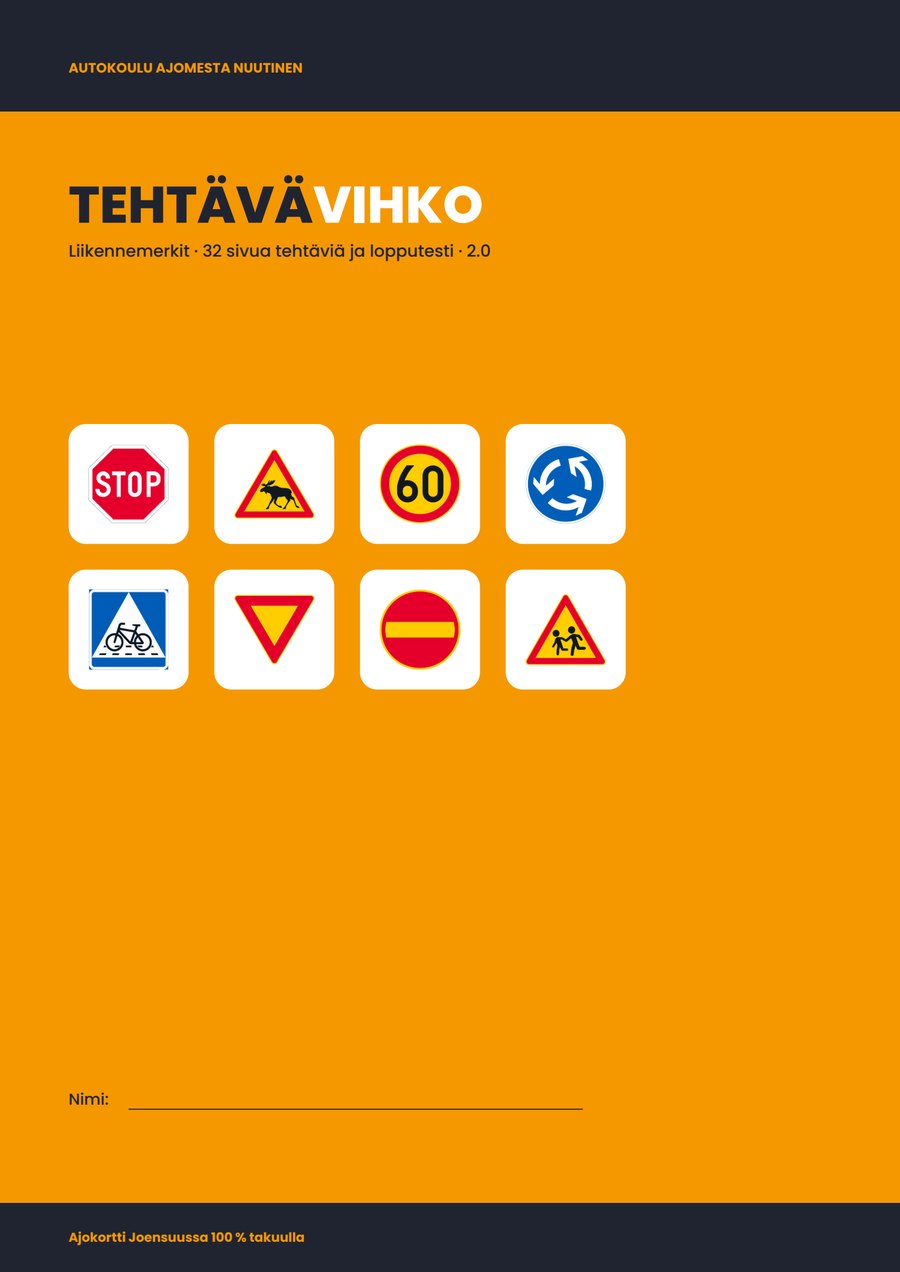 Liikennemerkit-tehtävävihko