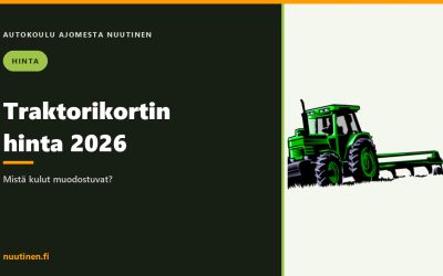 Traktorikortin hinta 2026 – mistä kulut muodostuvat?